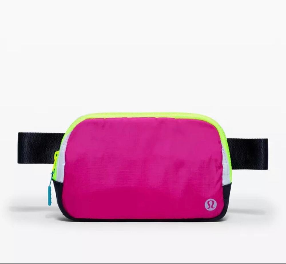 Rare Lululemon Everywhere Belt Bag Pink Blue Yellow